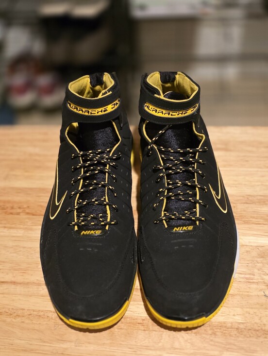 Nike Men’s Black and Yellow High-Top Athletic Sneakers main image 4
